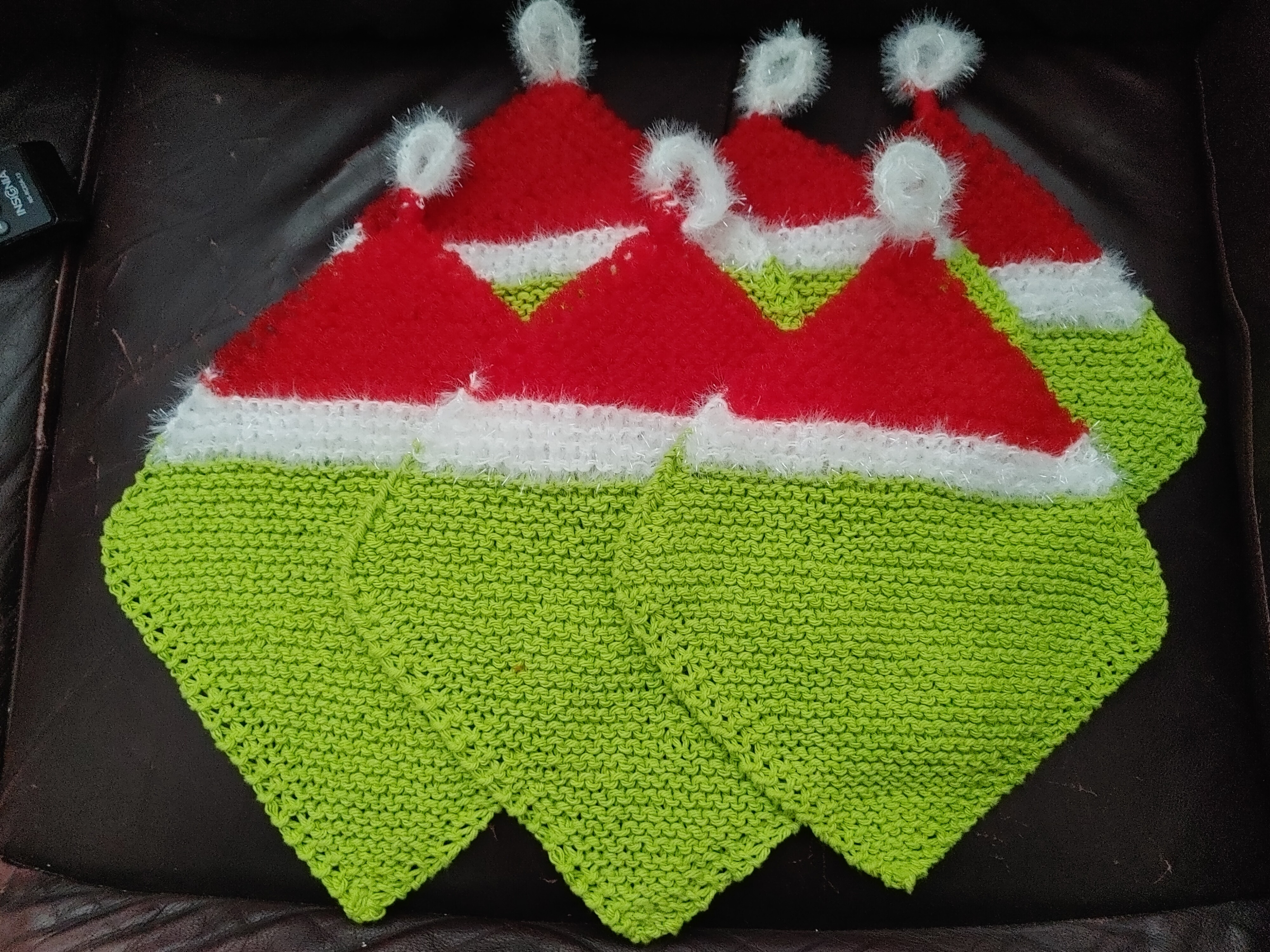 Grinch dishcloth