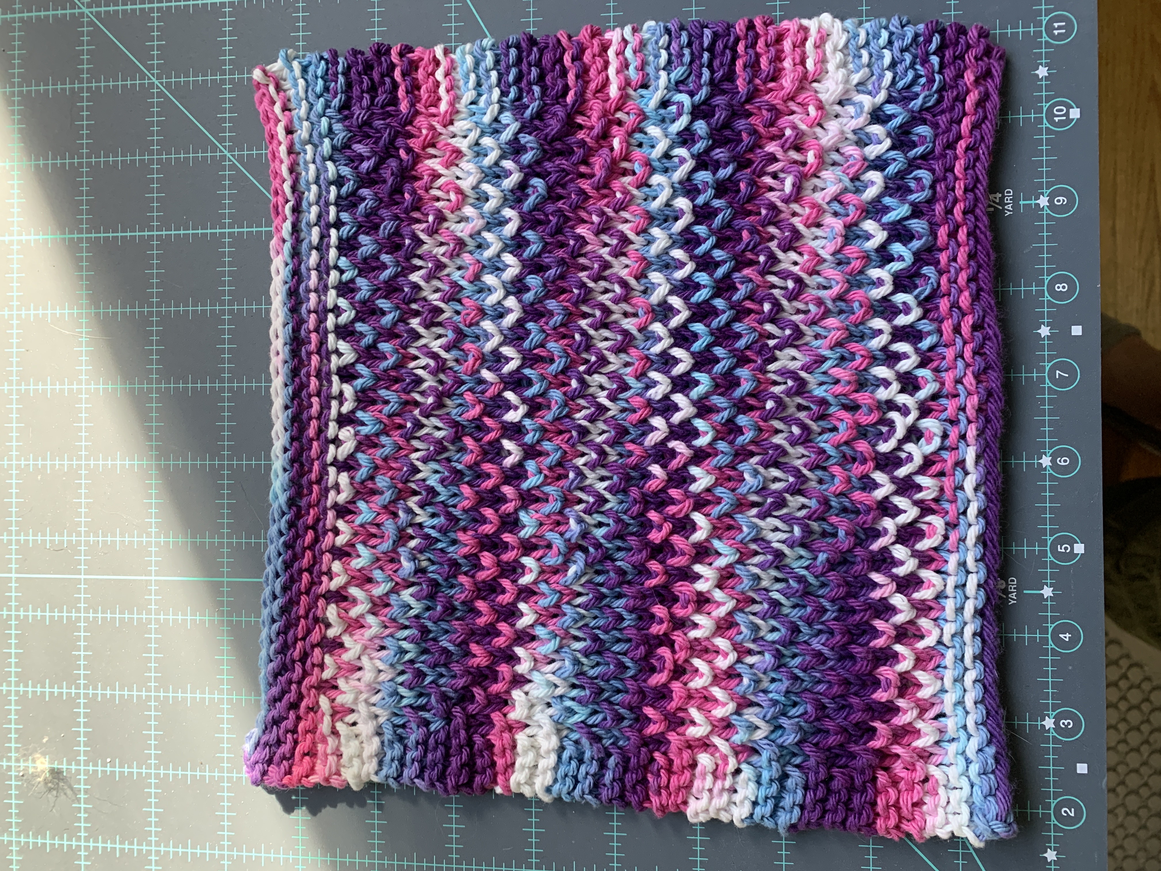 Bee Stitch washcloth