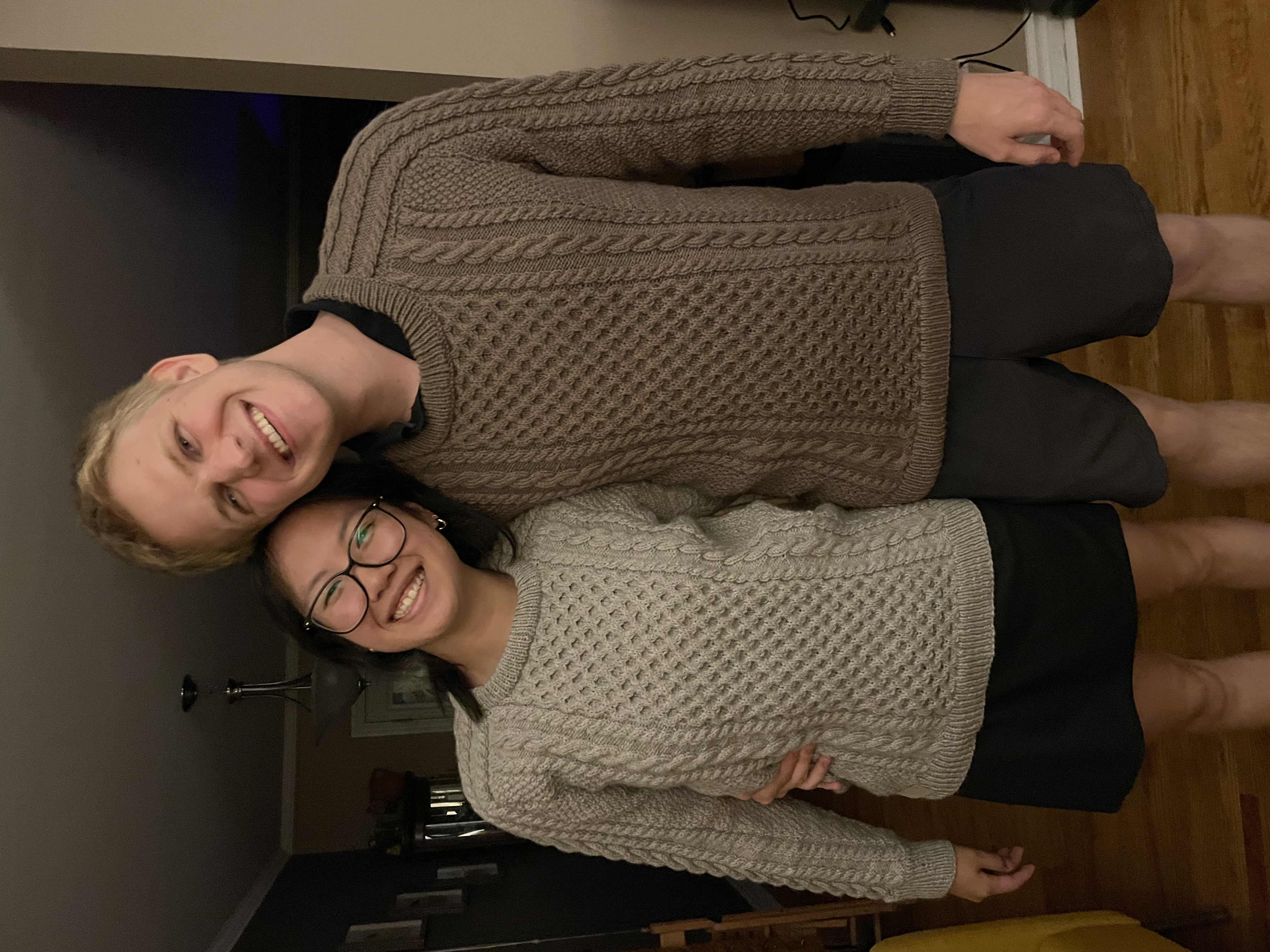 Wedding sweaters for Parker & Lauren (only the light one was done this summer)